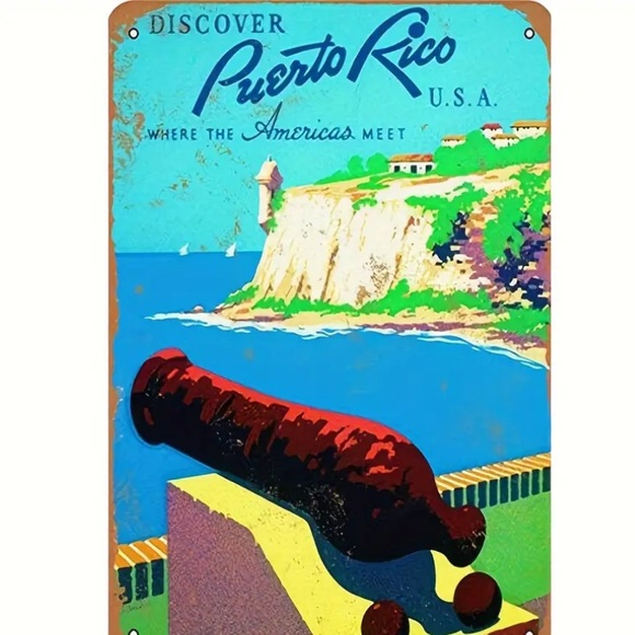 NWT Vintage El Morro Old San Juan Puerto Rico Spanish Aluminum Souvenir - Picture 4 of 9